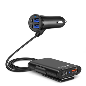 36W Hızlı Şarj 3.0 USB araba şarjı Uzatma Kablosu Kablosu Araba USB şarj aleti Binek Araç arka şarj cihazı