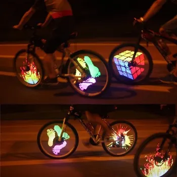 3d bisiklet konuştu Led ışıkları ile sokakları aydınlatmak fantezi bisiklet tekerlek ışıkları renkli Led renkli bisiklet tekerlekleri ışık