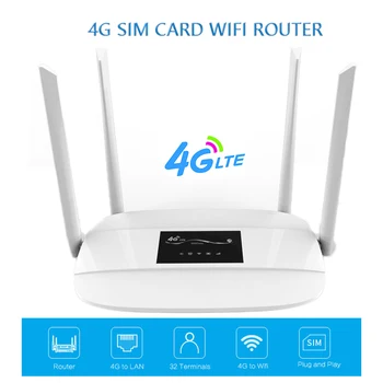 3G / 4G WİFİ yönlendirici 300Mbps Yüksek Güç kablosuz erişim noktası 4G LTE CPE Mobil WiFi Hotspot SIM Kart harici 4*anten 32 kullanıcıya kadar