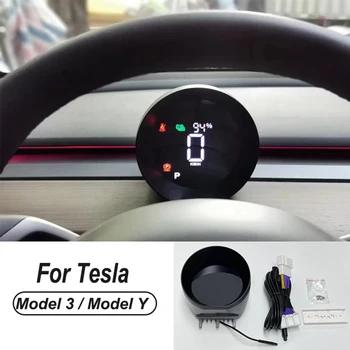 4.3 inç Araba HUD Ekran LCD Gösterge Paneli Ekran Kilometre Enstrüman Tesla Modu 3 Model Y Akıllı on-kart bilgisayar
