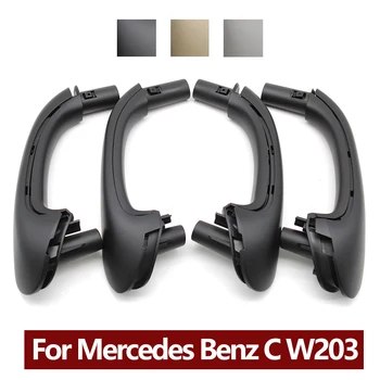 4 Adet Araba Ön Sol Sağ İç Kapı çekme Kolu Seti Değiştirme Mercedes Benz İçin W203 C Sınıfı Sedan 2000-2007