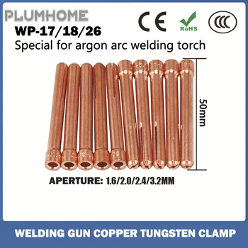 4 ADET Argon Kaynak Meşale Sarf 1.6 mm 2.0 mm 2.4 mm 3.2 mm WP17 WP18 WP26 Tungstens Elektrotlar Collet