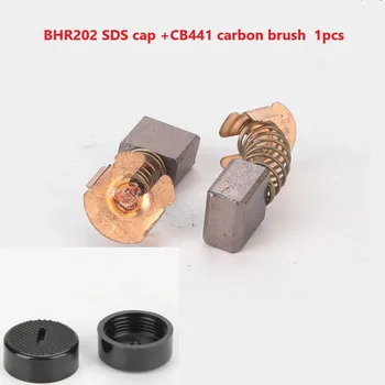 4 adet / takım CB441 Karbon Fırça Ve Kapak DHR202 BHR202 Karbon Fırça Kapağı Ve CB441 Karbon Fırça Aracı Parçaları Aksesuarları