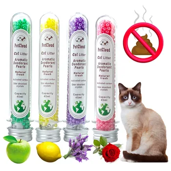 4 Aromatik Kedi Kumu Deodorant Boncuk Koku Aktif Karbon Emer Pet Çıkarma Dışkı Kıyameti Koku Giderici Temizlik Malzemeleri