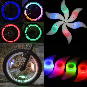 4 Renk Bisiklet ışık jant ışığı Yanıp Sönen LED Bisiklet Bisiklet jant teli Lastik Uyarı Parlayan Lamba Göstergesi Damla Sıcak Satış