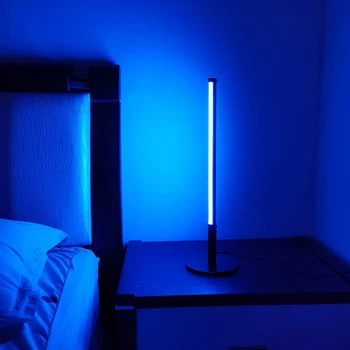 40CM Modern LED Zemin Lambası RGB Zemin Lambası Renkli Yatak Odası Yemek Odası Atmosfer Aydınlatma Ev Kapalı Dekor Ayakta Lamba#20