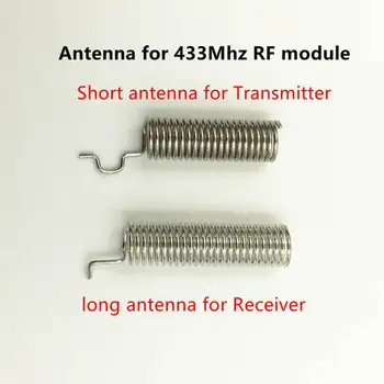 433 mhz Anten 433 mhz RF Alıcı ve verici Modülü Kablosuz Uzaktan Kumandalar İçin 2 adet/1 takım