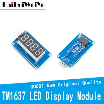 5 ADET TM1637 LED Ekran Modülü 7 Segment 4 Bit 0.36 İnç Saat kırmızı Anot Dijital Tüp Dört Seri sürücü panosu Paketi DIY