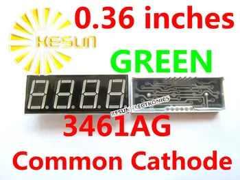 5 ADET x 0.36 inç Yeşil Kırmızı Ortak Katot / Anot 4 Dijital Tüp 3461AG 3461BG 3461AS 3461BS LED Ekran Modülü