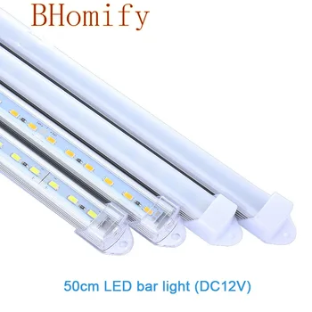 *50 cm LED bar ışığı Fabrika Toptan 50 CM DC12V 36 leds SMD5730 LED Sert sabit LED Şerit U Alüminyum kabuk ve pc kapak