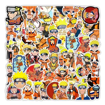 50 Paket Uzumaki Naruto Anime Çıkartmalar DIY Oyuncaklar Kawaii Hediye Dizüstü Etiketleri Dekoratif Scrapbooking su geçirmez etiket Paketi