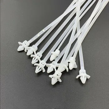 500 ADET / 1 GRUP 3*100 4*150MM Beyaz itme montajlı Naylon Kablo Bağları