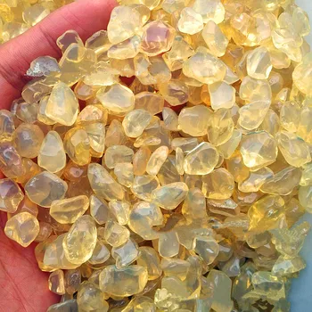 50g Doğal opal kırık sarı kristal taş kuvarsit örnek balık kutusu bonsai dekorasyon