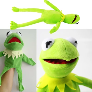 60cm Yeşil Kurbağa peluş oyuncak Muppet Gösterisi peluş oyuncaklar Doğum Günü Noel Peluş Doldurulmuş Bebek Çocuklar İçin Hediye Büyük kukla Sahne