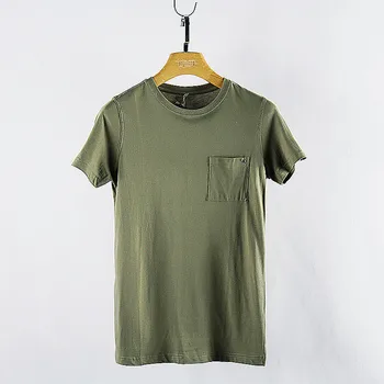 6281-R-yaz yeni stil pamuk erkek yuvarlak boyun t-shirt eğilim kısa kollu