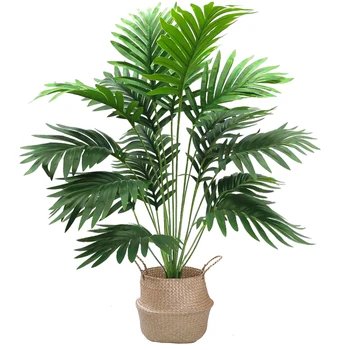 68/70cm Yapay Palmiye Bitkileri Sahte Monstera Yaprakları Büyük Tropikal Ağaç Dalı Plastik palmiye yaprakları Bitkiler Ev Bahçe Dekor için