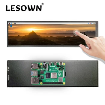 8.8 İnç IPS Dokunmatik Ekran Taşınabilir Monitör, 480x1920 Ultra Geniş Gerilmiş Çubuk LCD Ekran
