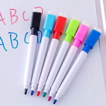 8 Renk tahta işaretleyici Silinebilir Manyetik Renkli İşaretleyiciler okul için kalem Sınıf Ofis Okul resim kalemi Kırtasiye Kaynağı