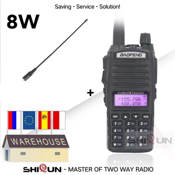 8 W Baofeng Dmr CB Ham Radyo UV-82 Walkie Talkie Çift Bant ile NA-771 VHF UHF UV 82 10 KM UV82 8 W Radyo UV-9R UV 5R 16 9R Yaesu