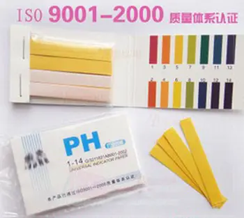 80 Şeritler / paket Yeni PH test şeritleri Tam PH ölçer PH Denetleyici 1-14st Göstergesi Turnusol kağıdı Su Soilsting Kiti