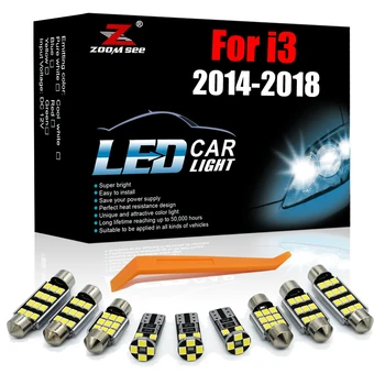 9 adet Mükemmel Canbus Araç İç LED Ampul Kubbe İç Mekan ışıkları lamba kiti BMW i3 (2014-2018)