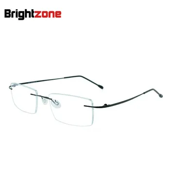 9 renkler Hafif Tasarım Marka Bangnı Çerçevesiz vidasız Katlanabilir Bacak Saf Titanyum Optik Gözlük Çerçevesi Reçete Gözlük