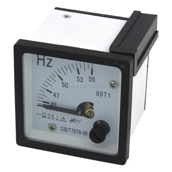 99T1-HZ pointer 48*48mm AC hertz metre 45-65Hz 380 V 220 V 48x48mm analog frekans ölçer