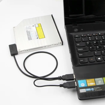 Adaptörü Kayıt Sürücü Ücretsiz CD Sürücü HDD Hat Sürücüsü SATA USB 3.0 SATA7+6 13 Pin Sata Kablosu için