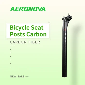 AERONOVA Bisiklet Koltuğu Direkleri 25.4/27.2/30.8/31.6 mm Karbon Seatpost Ofset 25mm Hafif 210g Yol Dağ Bisikleti Seatposts