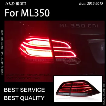 AKD Araba Styling için Benz W164 park lambaları 2012-2015 ML350 ML400 GLE W166 LED Kuyruk Lambası DRL Sinyal Fren Ters oto Aksesuarları