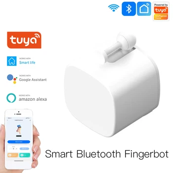 Akıllı Anahtar Düğmesi İtici Bluetooth Fingerbot Tuya Akıllı Yaşam App veya Zamanlayıcı Kontrolü Eklemek Hub Alexa Google Ev İle Uyumlu