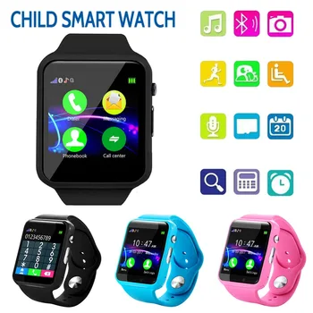 Akıllı saat Çocuklar İçin Seyretmek Telefon Su Geçirmez Bluetooth Saatler Çocuk Erkek Kız anti-kayıp GPS İzci İzle Android ıOS