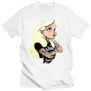Alice Harikalar Diyarında Punk Rock y T-shirt, Giyim Boyutu S - 3XL Erkekler Kadınlar Unisex Moda tshirt