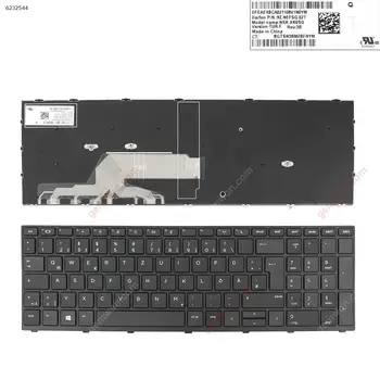 Alman QWERTZ için Yeni Yedek Klavye hp Probook 450 G5 455 G5 470 G5 Laptop Siyah Çerçeve ile