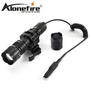 AloneFire TK104 xml L2 el feneri Taktik torch Yakınlaştırma Alüminyum uzaktan kumandalı anahtar Led Taktik El Feneri Avcılık İçin