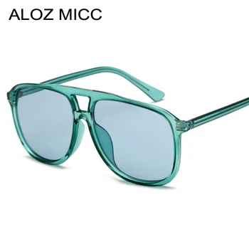 ALOZ MICC Yeni Erkekler Boy Güneş Kadınlar Şeker Renkler Moda Asetat Gözlükleri Kadın Vintage Stil Gözlük Q81