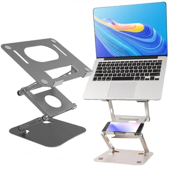 Alüminyum Katlanabilir laptop standı taşınabilir dizüstü Tutucu Tablet Dizüstü Standı PC MacBook Air Pro İçin ipad 11-17. 3 İnç Bilgisayar
