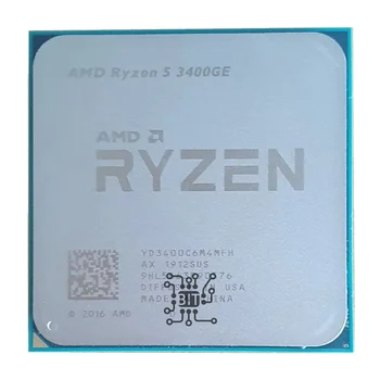 AMD Ryzen 5 3400GE R5 3400GE 3.3 GHz Dört Çekirdekli Sekiz İplik 35W CPU İşlemci YD3400C6M4MFH Soket AM4