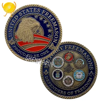 Amerika Birleşik Devletleri Mason hatıra parası Ordu Donanma Hava Kuvvetleri Deniz Piyadeleri Sahil Güvenlik Paraları Koleksiyon Savunucuları Özgürlük