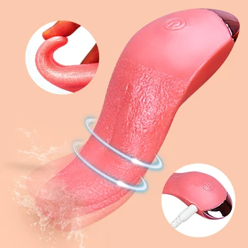 Anal Klitoral Stimülatörü Dil Yalama Vibratör Kadınlar için Klitoris Yetişkin Seks Oyuncakları Kadınlar için Şarj Edilebilir Meme Kadın Masturbator