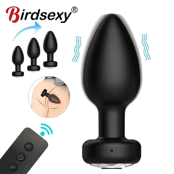 Anal Plug Vibratör Erkekler İçin prostat masajı Kablosuz Uzaktan Kumanda Yapay Penis Butt Plug Vibratörler Seks Oyuncakları Kadınlar İçin Yetişkin Seks Oyuncakları