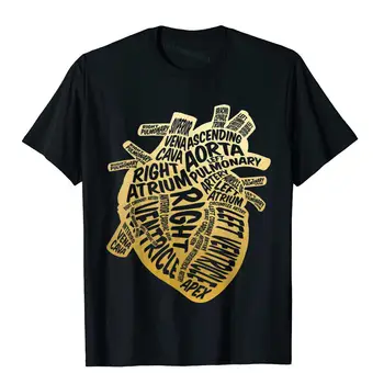 Anatomik Kalp Kardiyak Komik Hemşirelik Kariyer Hemşire T-Shirt Pamuk Tasarım Tees Tops Komik Erkek Üst T-Shirt İngiltere Tarzı