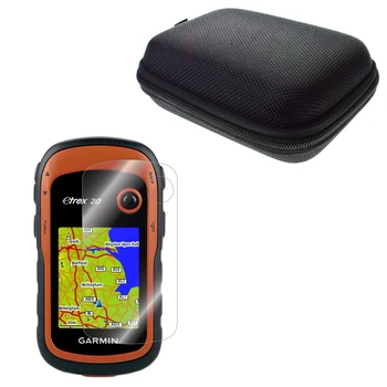 Anti-Şok Taşınabilir Koruyucu Kılıf Çanta + Şeffaf PET ekran koruyucu film için GPS Garmin Kenar eTrex 10 20 30 10x 20x 30x 22x 32x