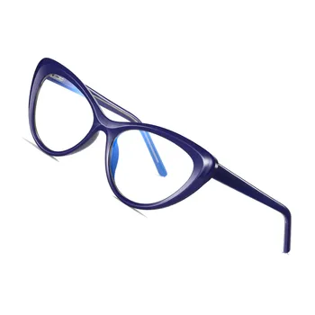 AOFLY MARKA tasarım kedi gözü mavi ışık engelleme gözlük kadın moda bilgisayar oyun optik gözlük çerçeveleri kadın UV400