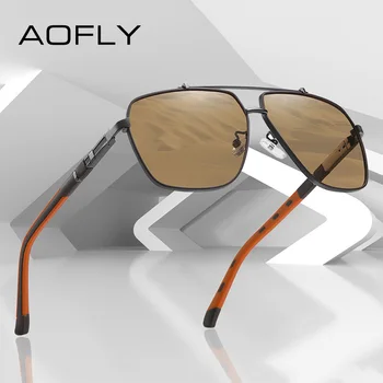 AOFLY Polarize Güneş Gözlüğü Erkek 2023 Moda Bahar Menteşe Tasarım Lüks Marka erkek güneş gözlüğü Yaz Trendi Pilot Gözlük UV400