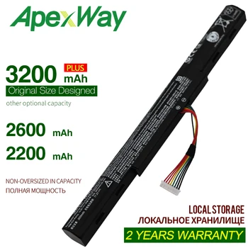 Apexway E5-475G laptop batarya için Acer Aspire E15 523G 553G 573G 575G 774G AS16A5K AS16A7K AS16A8K