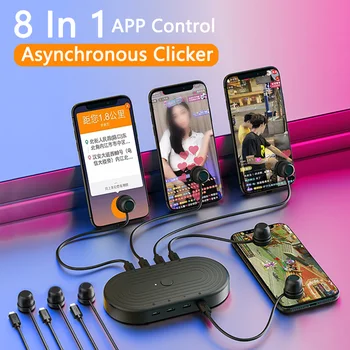 App Kontrolü Dilsiz Telefon Ekran Clicker Otomatik Clicker Fiziksel Bağlayıcı Otomatik Tıklama Akıllı Dokunmatik Oyun iOS iPad iPhone Samsung İçin