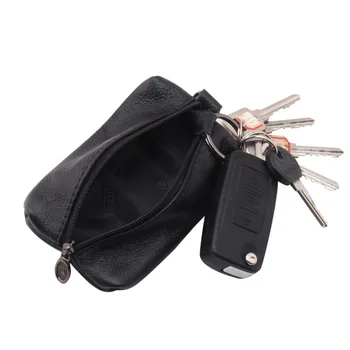 Araba Anahtarı Durum Erkekler Kadınlar Deri Cüzdan Anahtarlık Kahya Kapakları fermuarlı çanta anahtarlığı Kapak Tuşları Organizatör kart çantası