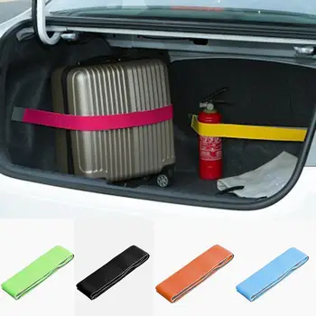 Araba bagajı depolama depolama aygıtı cırt cırt sabitleme kemeri düz renk velcro