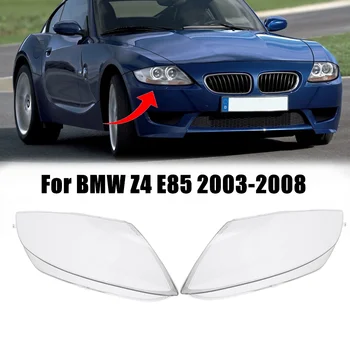 Araba Far Far Plastik Şeffaf Kabuk Lamba Kapağı Yedek lens kapağı BMW Z4 E85 2003-2008 Araba Aksesuarları